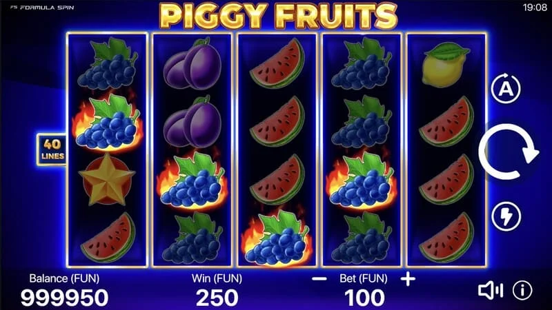 Piggy Fruits – spustenie základného herného režimu